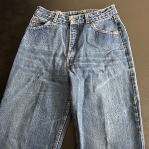 Levi Strauss 501 Womens Blue Denim Jeans High Waisted Straight Leg Button Fly 16